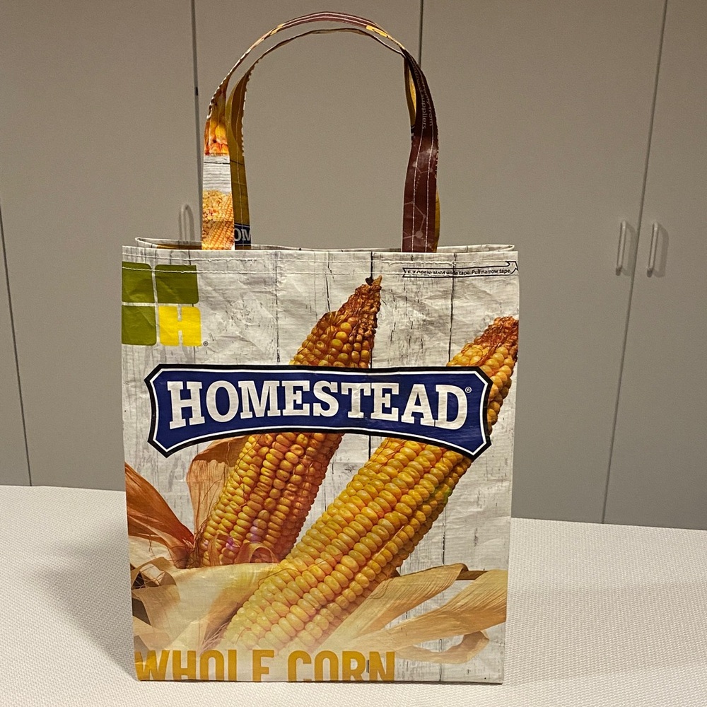 🌼3/$20🌼 Upcycled Reusable Homestead Whole Corn Tote Bag ♻️